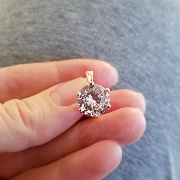 Brilliant Large CZ Rose Gold Color Earrings - Picture 3 of 6